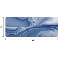 thumbnail image 2 of Navy Blue Bathroom Rug Mat, Abstract Marble Bath Mats for Bathroom Non Slip, Modern Bath Rug Soft Luxury Microfiber Floor Rug for Tub Shower 17" x 48", 2 of 6