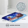 thumbnail image 3 of Doormats Floor Mat Merry Christmas Santa Clause Reindeer Under The Full Moon Lightweight Funny Area Rug Entrance Front Door Rugs Non-Slip Indoor Garden Kitchen Bathroom 23.6 x15.7 Inch, 3 of 4