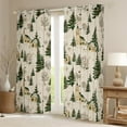 thumbnail image 2 of Feelyou Cartoon Xmas Tree Blackout Curtains Set of 2 (52x84 Each) for Kid, Merry Christmas Window Curtains, Vintage Rustic Cabin Curtains and Drapes, Living Room Curtains Decor, 2 of 6