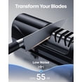 thumbnail image 3 of ZHICHUN 3 Stage Electric Knife Sharpener with 100 Diamond Abrasives 20 Degree Precision Angle Guide for Kitchen Chef Knives Black, 3 of 6