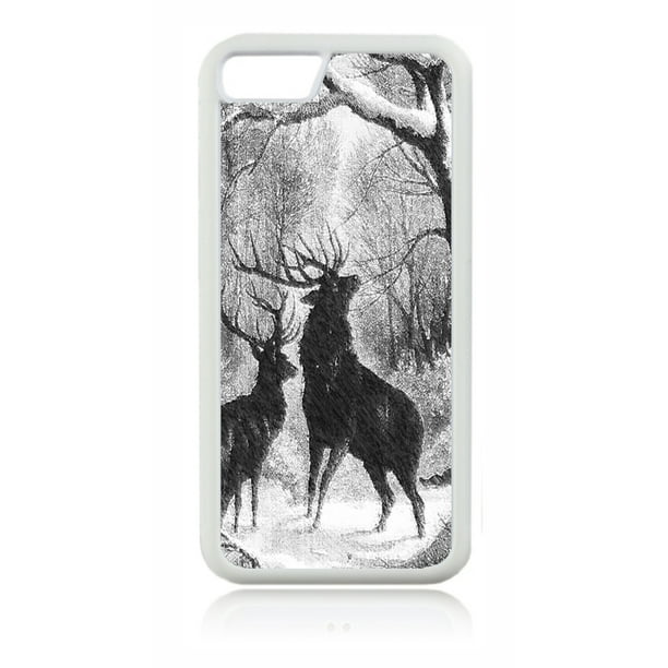 Deer Stag Animal Silhouettes In The Snow White Rubber Case For The Apple Iphone 6 Iphone 6s Iphone 6 Accessories Iphone 6s Accessories Walmart Com Walmart Com