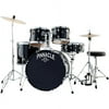Ludwig Pinnacle Complete 5 Piece Drumset, Gloss Black