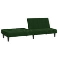 thumbnail image 2 of vidaXL Canapé-Lit 2 Places Velours Vert Foncé, 2 of 5