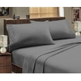 thumbnail image 4 of Italian Design 1800 Series Egyptian Comfort Super Soft Embroidery 4 Piece Sheet Set (Queen, Gray), 4 of 4