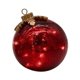 thumbnail image 4 of Adorno de bola navideña para árbol de Navidad, decoración colgante para escritorio, decoración LED navideña Rojo, 4 of 9
