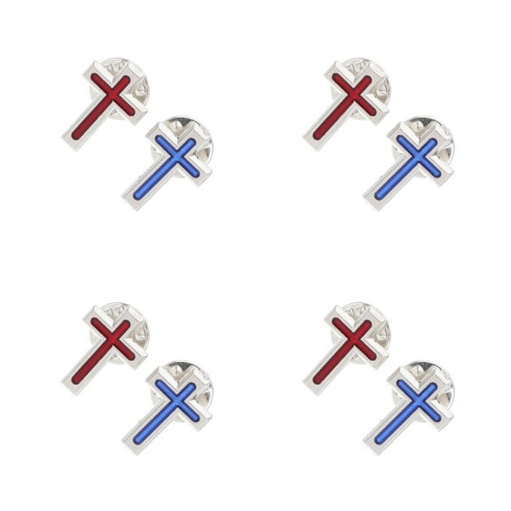 WORGEOUS 8 pcs  Holy Communion Brooch cross Lapel Pin For Men Religious Pin Brooch Suit Pin Christian cross Brooch cross Jesus Pin Decorative Decor