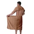 thumbnail image 4 of Colevkie 2 Pieces Bath Wrap Set for Men Soft Absorbent Bath Towel & Shower Skirt Quick Drying Beach Towel Bath Skirt Adjustable for Bathroom Sauna Hotel Home Use, 4 of 7