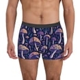 thumbnail image 1 of Balery Floral Hippie Mushrooms Calzoncillos bóxer para hombre, ropa interior de algodón suave y transpirable con cinturilla de nailon-X-Large, 1 of 5