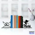 thumbnail image 3 of Handmadetneonsign Skiing Man Metal Bookends, Skiing Man Name Bookend, Skiing Table Bookshelf Decor 045021, 3 of 4