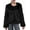 BLACK, variant on Amazhiyu Women's Faux Fur Zip Up Jacket Pockets Long Sleeve Winter Coat
