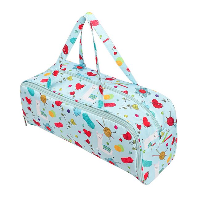 Cuadros Decorativos Bolsa de almacenamiento de bordado Ganchos de ganchillo Organizador Hilo Titular de hilo (EB029) Likrtyny embutido en tela