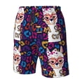 thumbnail image 4 of Vsdgher Llama Alpaca Men's Beach Shorts, Surfing shorts, Swim trunks, Quick Dry Swim Trunks for Surfing Beach Fun -Small, 4 of 6