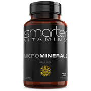SmarterVitamins MicroMinerals 6 Essential MULTI MINERALS COMPLEX TRACE MINERAL BLEND Made with Zinc, Selenium, Boron, Molybdenum, Manganese, Chromium in Glycinate Chelate form from TRAACS® Albion®