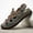 Green, variant on Men's Summer Leather Sandals Breathable Casual Outdoor Shoes for Hiking, Beach, Walking, Adjustable Fit, Non-Slip Rugged Sole, Comfortable Large Sizes