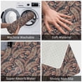 thumbnail image 4 of Bathroom Rugs Non Slip Washable - Paisley Pattern No.90125 Kitchen Mats for Floor, Area Rugs for Entryway Rugs Indoor, Laundry Bathroom Room Door Rug with Rubber Backing 20x31.5in, 4 of 8