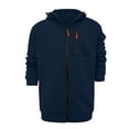 thumbnail image 4 of Mens Hoodies Pullover Winter Splice Sleeve Blouse with Zip Cap Long Sweater Coats Jackets Fall Clothes Tops Hooded Sweatshirts Navy XL, 4 of 4