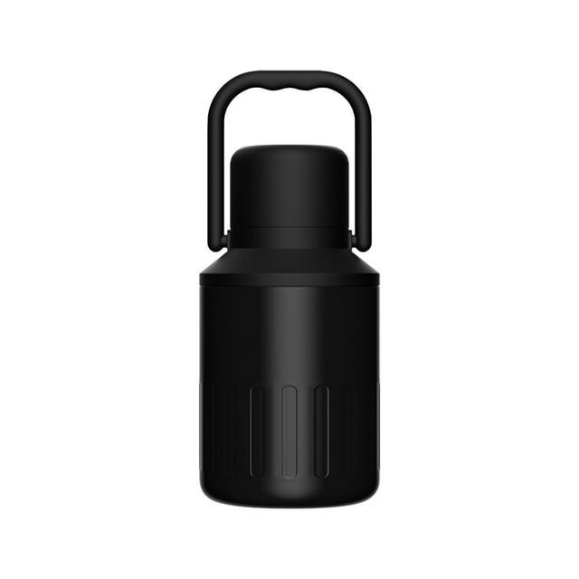Bouteille d'Eau en Acier Inoxydable Isolée sous Vide 1000ml, Design à Double Paroi pour Rétention Chaud/froid, Extérieur Résistant à la Sueur, Poignée Portable pour Voyage et Activités Extérieures