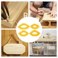 thumbnail image 4 of Gabarits de Routage de Coin, Plastique ABS Ergonomique Protecteur Efficace Haute Résistance à la Traction 4 Pcs Jig de Rond pour Menuiserie, 4 of 7