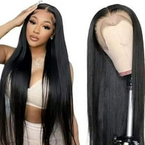 MM Straight Lace Front Wig 22-Inch – 13x4 HD Transparent Lace, 100% Brazilian Virgin Human Hair, Pre-Plucked with Baby Hair, 210% Density, Wet & Wavy Glueless Wig
