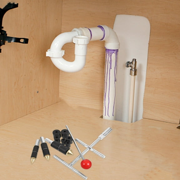 CATIEBYE 1Set Steel Pipe Leak Repair Kit Emergency Pipe Water Stopper 6.7x3.9x0.5in