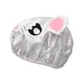 thumbnail image 4 of Wrapables® Fun and Novelty Double Layer Waterproof Shower Caps for Kids (Set of 2), Animal Ears, 4 of 6