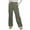 5442-ARMYGREEN, variant on SWQZVT Womens Corduroy Pants Elastic Waist Straight Leg Pants with Pockets Fall Keep Warm Comfy Solid Casual Trousers XL