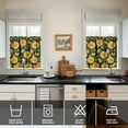 thumbnail image 4 of Countryside Floral Curtains 24 Inch - 3 Panel Boho Farmhouse Set with Vintage Blooms, Rustic Kitchen Window Drapes, 4 of 6