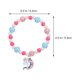 thumbnail image 2 of EeaseMX 1 juego de collar y pulsera de cuentas con cadena para el cuello y anillo de unicornio para niños., 2 of 7