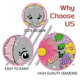 thumbnail image 3 of 4 Packs Diamond Art Kits for Kids,DIY Cartoon Animals Diamond Arts Mosaic Kits for Kids Beginner,5D Full Drill Painting Kits Ages 6-12 Kids' Mosaic Kits for Home Wall Decor 6X6 inch, 3 of 9