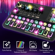 Condenser Microphone Bundle Audio Mixer BM-800 Podcast Microphone with Voice Changer, Studio Equipment for Laptop Computer Vlog Living Broadcast Live Streaming YouTube TikTok