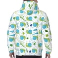 thumbnail image 5 of Hoodies for Men - Green Blue Slug Shells Long Sleeve Comfrt Men'S Fashion Hoodies & Sweatshirts, Sweatshirts for Men Hoodies Pullover Clothing Clothes with Pouch, 5 of 7