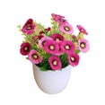 thumbnail image 2 of Artificial Potted Flowers Fake Plant In Pot Party Garden Home Office Table Decor, 2 of 7