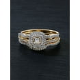 thumbnail image 2 of Imperial 3/8Ct TDW Diamond 10k Yellow Gold Double Halo Bridal Set (H-I, I2), 2 of 6