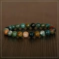 thumbnail image 3 of K-KED Natural 8mm Stone Bracelet Indian Agates Beads Energy Healing Yoga Bracelet, 3 of 4