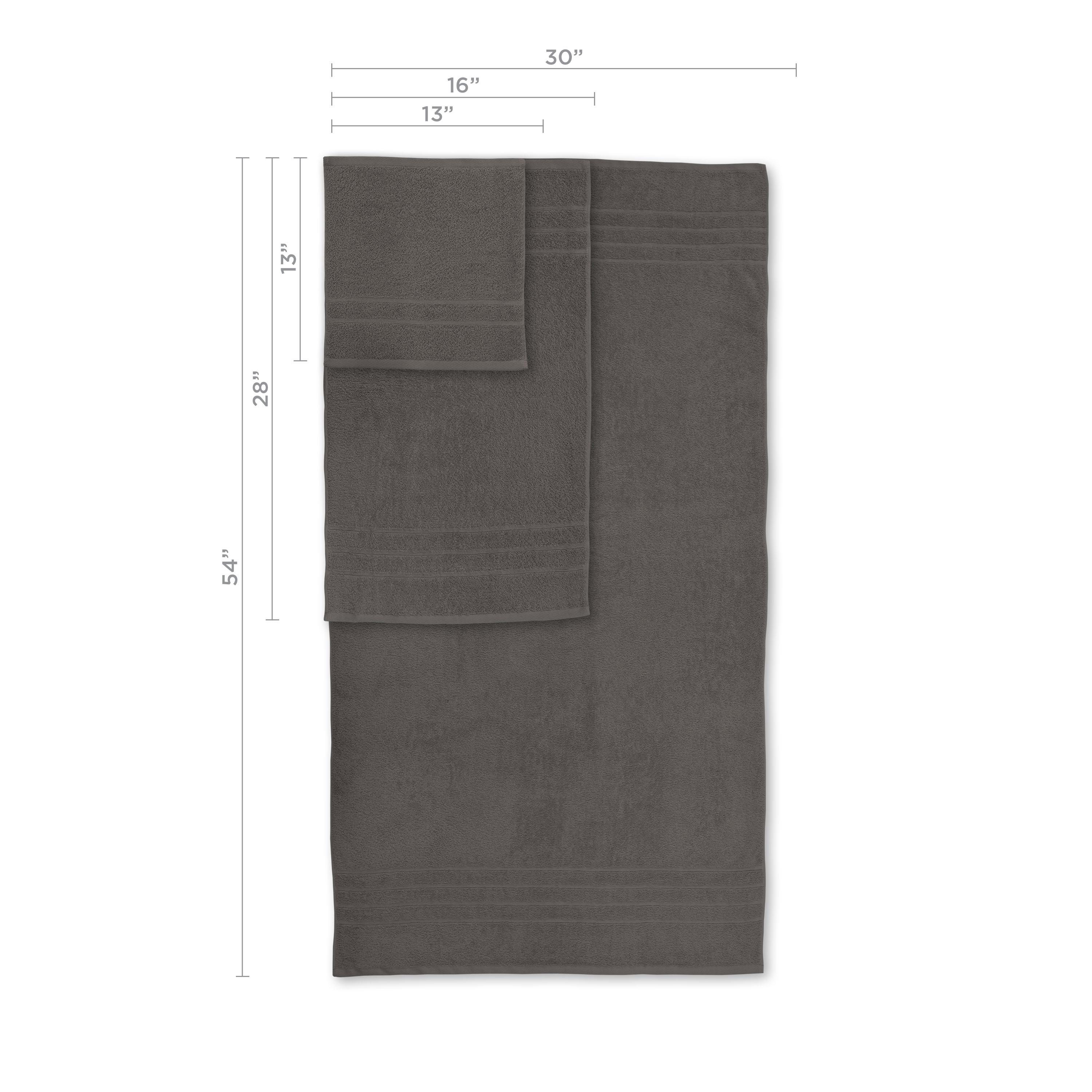 Martex 6-Piece Towel Set | 100% Cotton Soft & Absorbent Bath Towels | Eiffel Tower