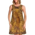 thumbnail image 1 of Fotbe Vintage Map Vestido de Verano sin Mangas para Mujer – Vestido Midi Línea A, Estilo Camiseta Floral, Vestido Playero Casual y Fluido, 1 of 7
