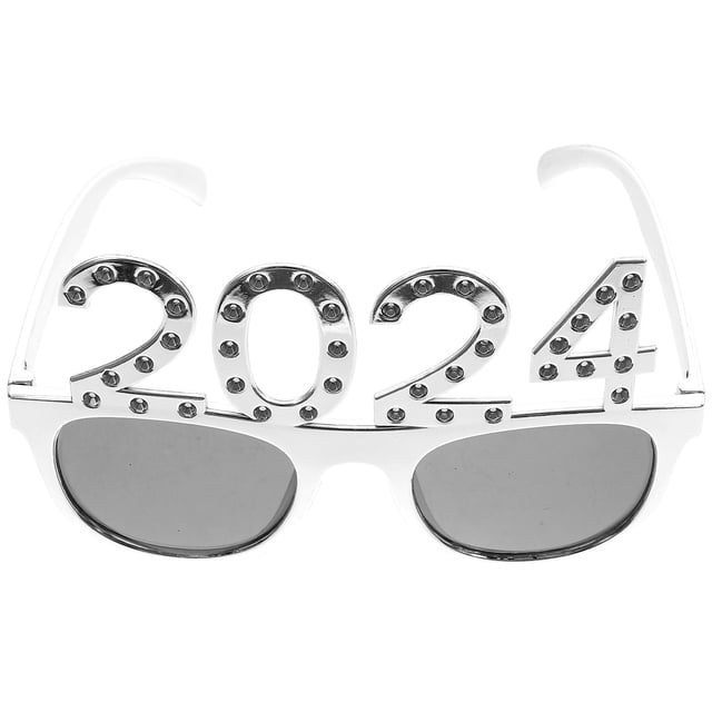 Número anteojos suministros para fiestas 2024 Party de año nuevo Gases divertidas Gafas de novedad