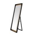 thumbnail image 6 of SAFAVIEH Montauk 26 Inch Led Mirror, Black/Gold Leaf, 6 of 11