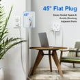 thumbnail image 4 of JcBlaon QC860-CU Calibre 14 5 Ft Blanco 8 Tomacorrientes Surge Protector Cable de Extensión, 4 of 12