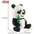 thumbnail image 2 of Larcele Panda Micro Bloques de Construcción Animal Mini Ladrillos de Juguete de Construcción, 3689 Piezas, 2 of 5