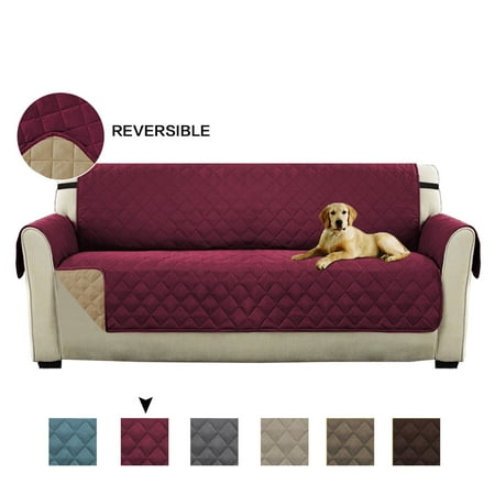 Turquoize Reversible Stay In Place Plush Furniture Sofa Protector