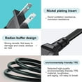 thumbnail image 3 of 2 Prong AC Power Cord Fit for ONN. 100008734 100008736 Large Medium Party Speaker,ONN. 2.0 2.1 32" 36" 42" Roku Smart, 3 of 5