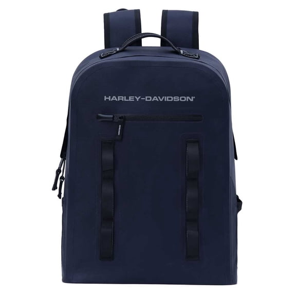 Harley-Davidson Waterproof Backpack, H-D Logo & Adjustable Straps – Blue, Harley Davidson