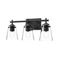 thumbnail image 3 of Kuzco Lighting Addison 22" Vanity Light Clear Glass 3X60W E26 Brushed Nickel/Clear Glass, 3 of 3