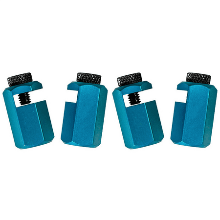 

4Pcs Tall Stair Gauges for Layout Framing Square Attachment Rip Guide Speed Square Jigs (Blue)