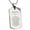 Silver, variant on Stainless Steel Do Not Fear Isaiah 41:10 Dog Tag Pendant Necklace