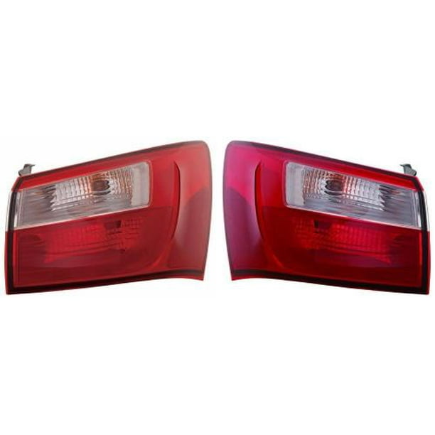 GoParts PAIR/SET OE Replacement for 2012 2016 Kia Rio Tail Lights