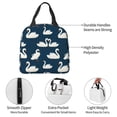 thumbnail image 4 of Honeii White Swam Print Lunch Bag Women, Lunch Box Lunch Bag for Women Adult Men, Small Leakproof Cute Lunch Tote Large Capacity Reusable, 4 of 8