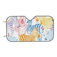 thumbnail image 7 of Goofa Zebra Colourful Printed Car Windshield Sunshade,Foldable Reflective Sun Visor,UV Protection Heat Blocker Sunshade,Car Cooling Accessory-Small, 7 of 7