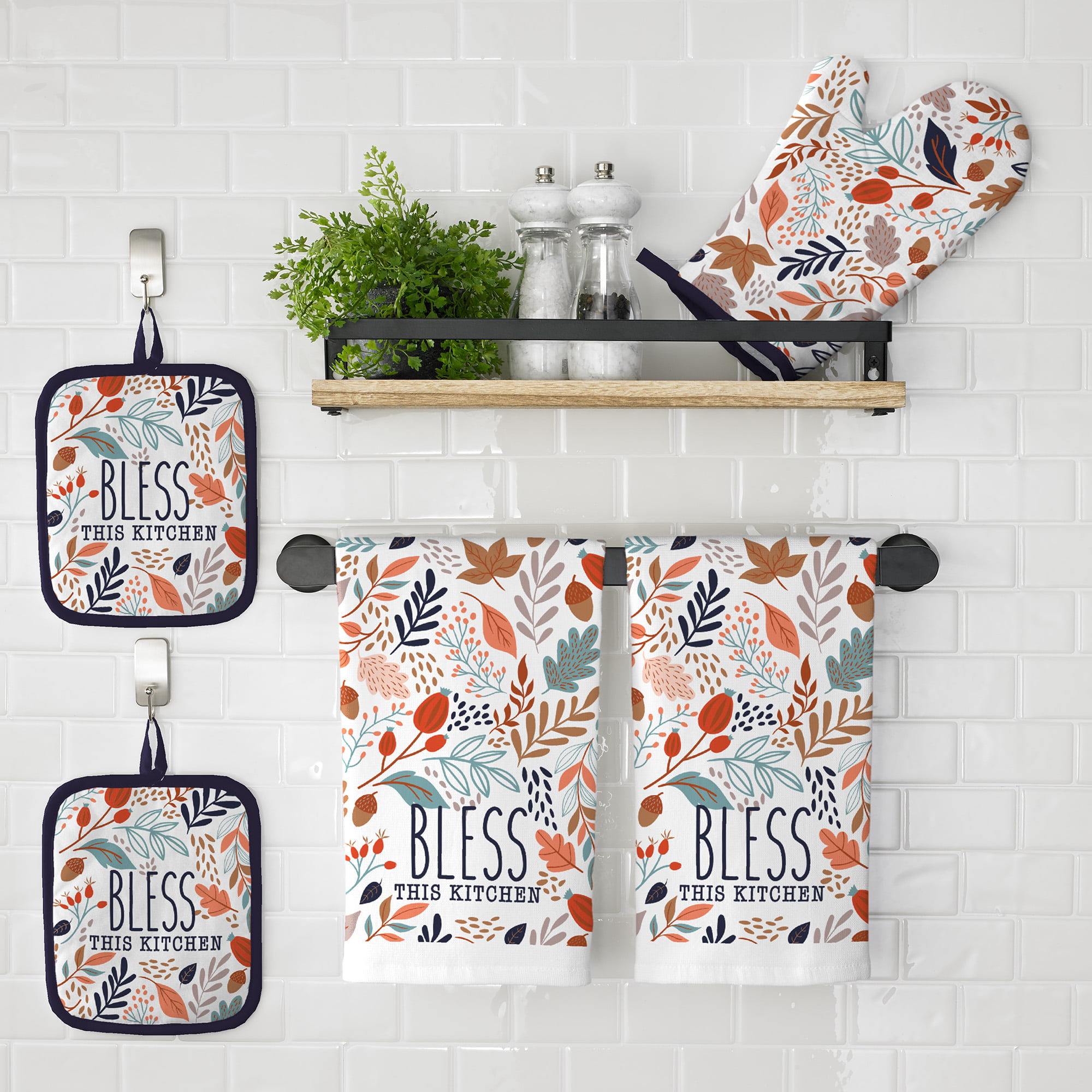 tag® Kitchen + Cloth Collection - Classic Terry Dishtowel Set - Foliage